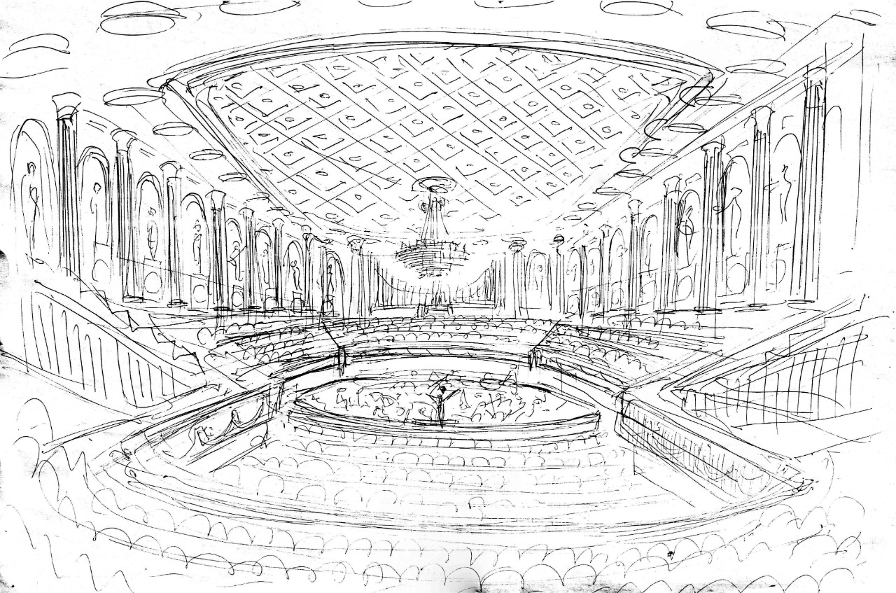 Concert Hall Sketch